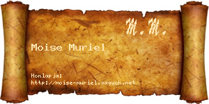 Moise Muriel névjegykártya